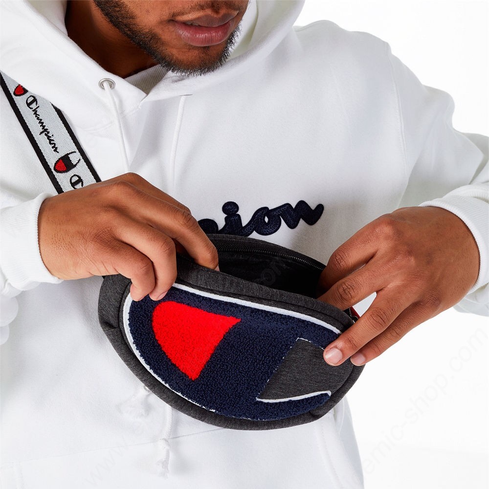 Champion Prime Waist Pack. Charcoal, Grey, Red